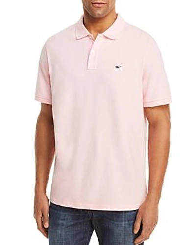 Shop Vineyard Vines Pique Slim Fit Polo Shirt In Flamingo Pink