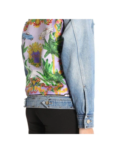 Shop Versace Jacket Jacket Women  In Denim