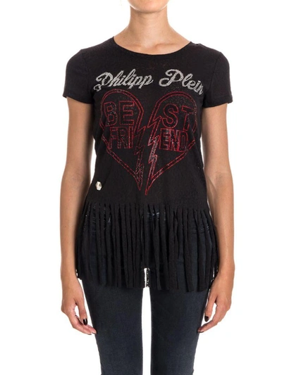 Shop Philipp Plein Balinay Jap Cotton Blend T-shirt In Black