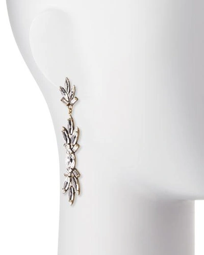 Shop Auden Emma Crystal Drop Earrings In Brass