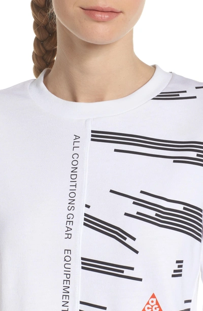 Shop Nike Lab Agc Tee In White/ Black