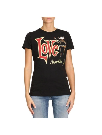 Shop Love Moschino T-shirt T-shirt Women Moschino Love In Black