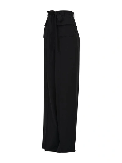 Shop Valentino Wide-leg Pants In Black