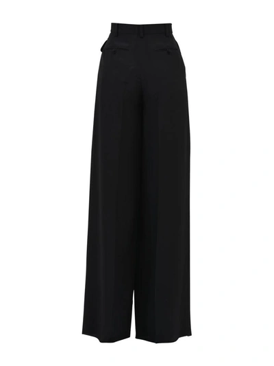 Shop Valentino Wide-leg Pants In Black
