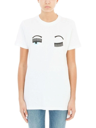 Shop Chiara Ferragni Flirting Eye T-shirt In White