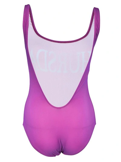 Shop Alberta Ferretti Rainbow Week Swimsuit In Blu