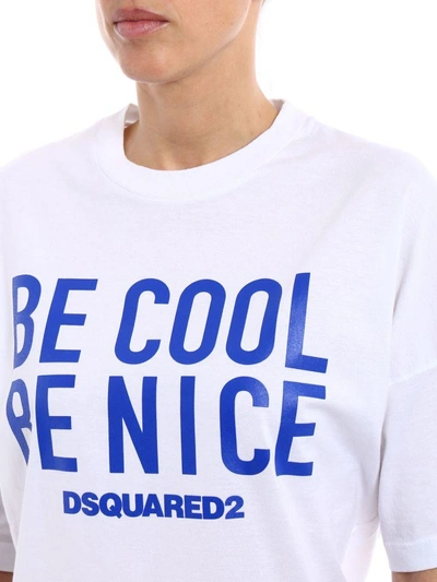 Shop Dsquared2 Be Cool Be Nice T-shirt In Multicolour