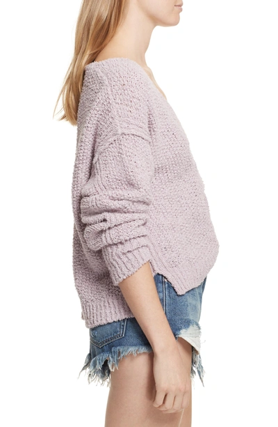 Shop Free People Coco V-neck Sweater In Light Purple