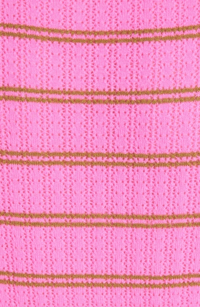 Shop Marc Jacobs Stripe Cashmere Sweater In Pink