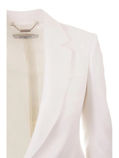 Shop Givenchy Blazer In Bianco