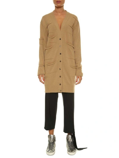 Shop Jw Anderson J.w. Anderson J.w. Anderson J.w. Anderson Multi Pockets Cardigan In Camel