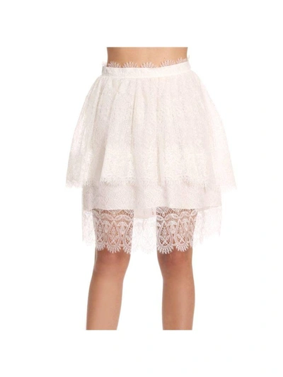 Shop Ermanno Scervino Skirt Skirt Women  In White