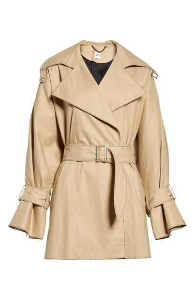 Shop Opening Ceremony Bonded Poplin Trench Coat In Khaki