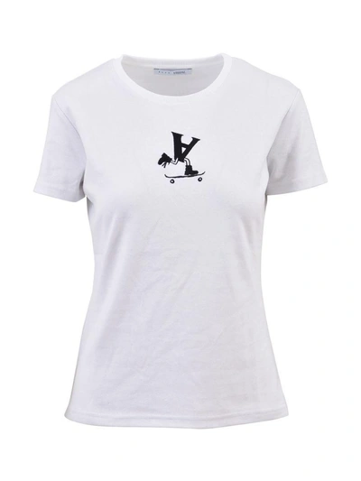 Shop Alyx Logoed T-shirt White