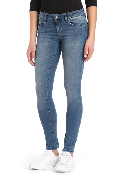 Shop Mavi Jeans Adriana Ankle Skinny Jeans In Light Foggy Blue Tribeca