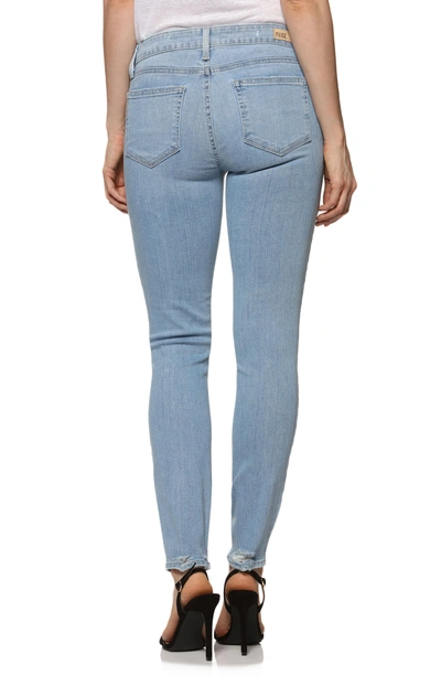Shop Paige Verdugo Ankle Skinny Jeans In Lumina