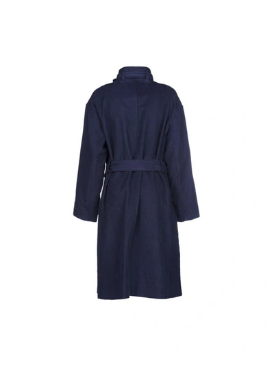 Shop Isabel Marant Paul Coat In Blue