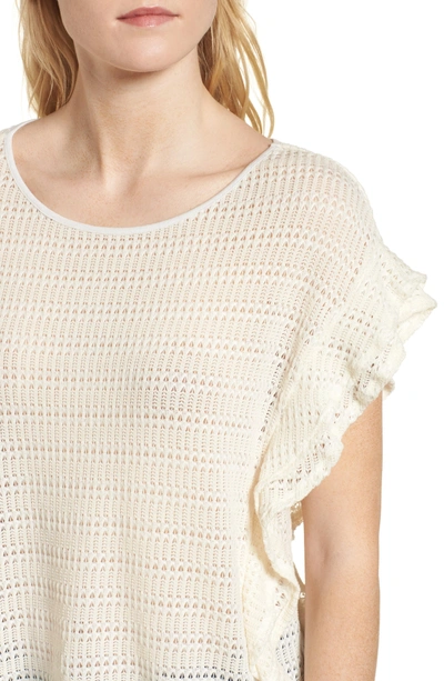 Shop Ella Moss Crochet Pullover Top In Natural