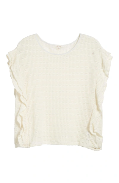 Shop Ella Moss Crochet Pullover Top In Natural