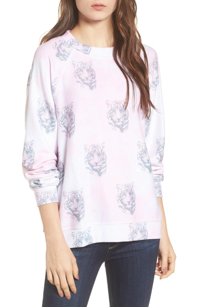 Shop Wildfox Bengals - Sommers Sweatshirt In Pink Flush