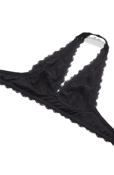 Shop Free People Intimately Fp Lace Halter Bralette In Black