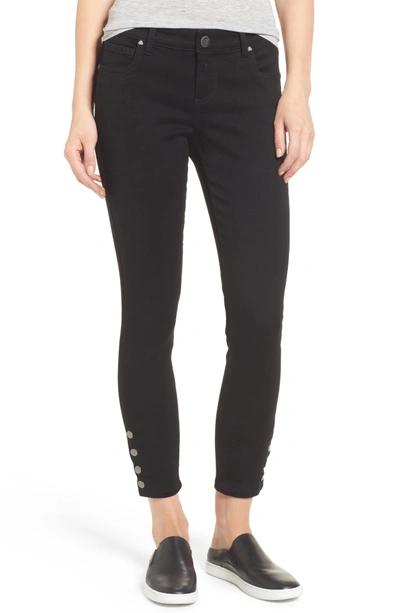 Shop Kut From The Kloth Snap Ankle Jeans In Black
