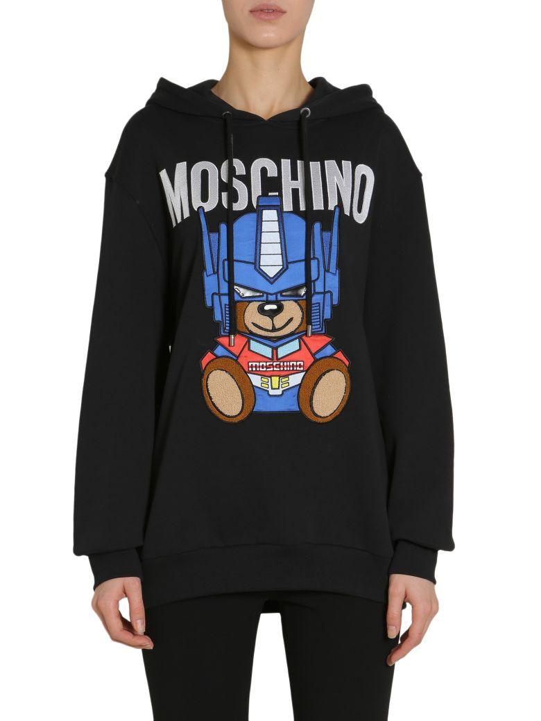 moschino transformer bear hoodie