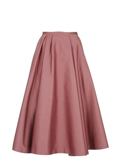 Shop Rochas Shiny Skirt In Pink