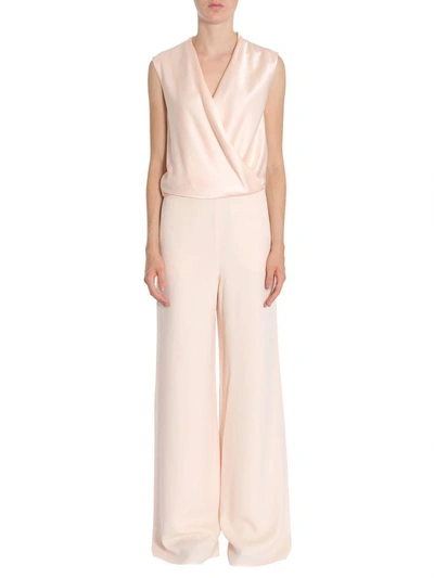 Shop Lanvin Satin Sable Suit In Rosa