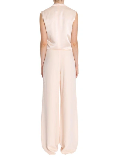 Shop Lanvin Satin Sable Suit In Rosa