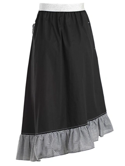 Shop Im Isola Marras Skirt In Nero Bianco Nero