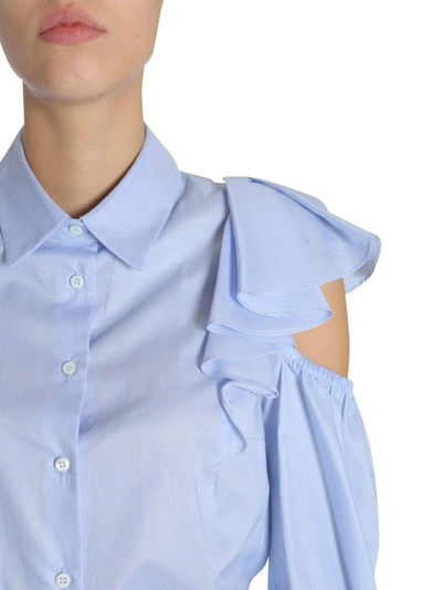 Shop Tommy Hilfiger Feminine Shirt In Azzurro