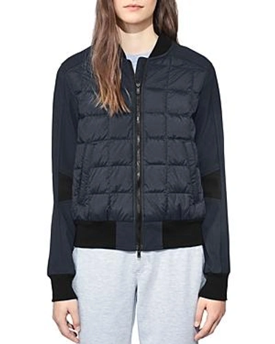 Shop Canada Goose Hanley Bomber Down Jacket In Polar Sea