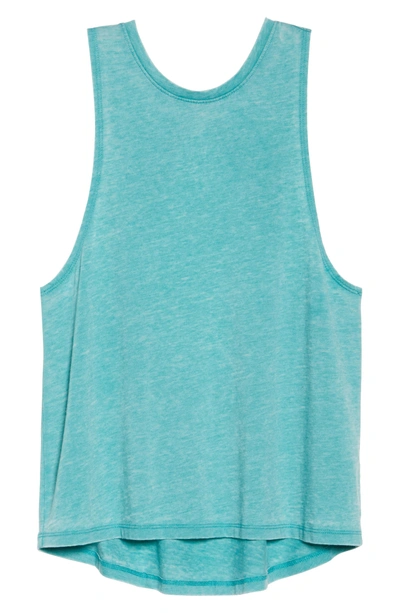 Shop Beyond Yoga Twist It Up Tank In Brushed Jade