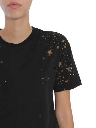 Shop Stella Mccartney Star Intarsia T-shirt In Nero