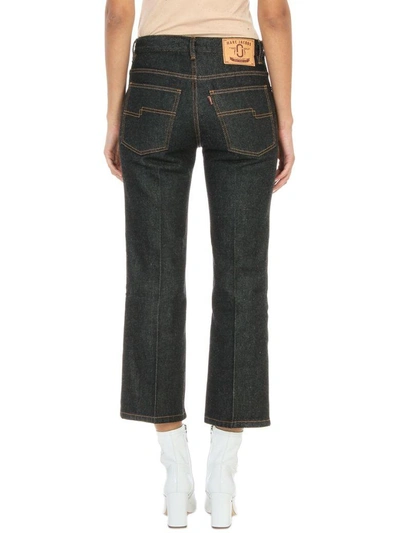 Shop Marc Jacobs Cropped Denim Jeans In Black