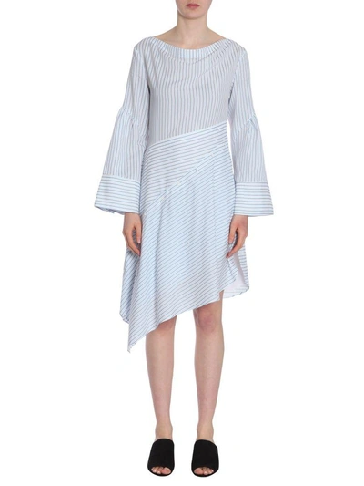Shop 3.1 Phillip Lim / フィリップ リム Striped Shirt Dress In Bianco