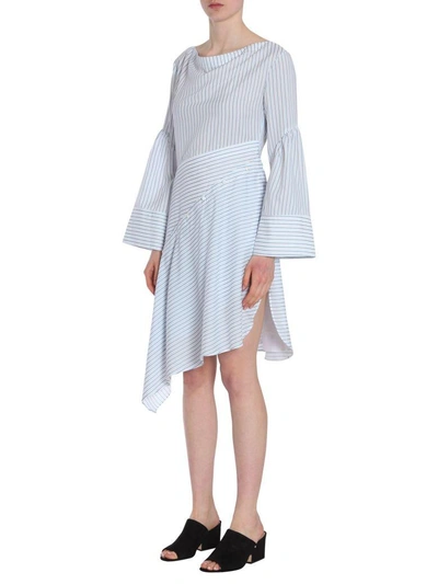 Shop 3.1 Phillip Lim / フィリップ リム Striped Shirt Dress In Bianco
