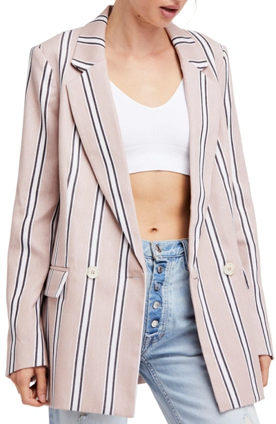 Shop Free People Uptown Girl Blazer In Rose