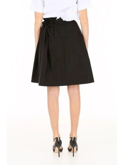 Shop Lanvin Ruffled Skirt In Skirt (black)