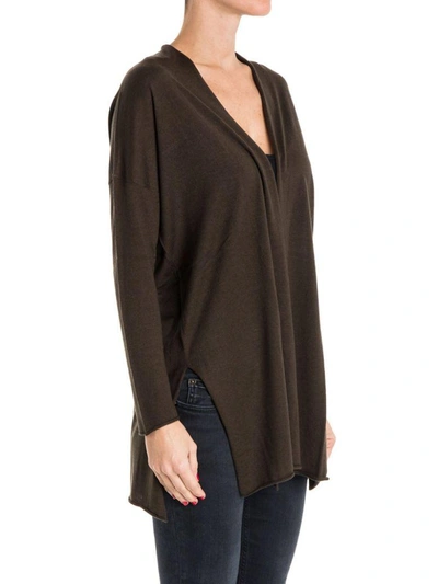 Shop Kangra Cashmere Silk And Cashmere Cardigan In Military