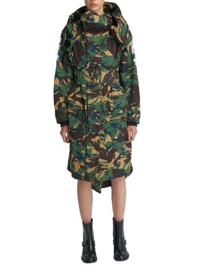Shop Off-white Miliyary Parka In Military