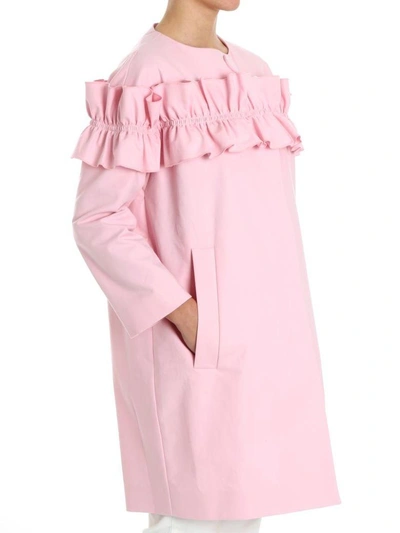 Shop Boutique Moschino Cotton Blend Jacket In Pink