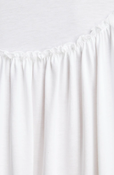 Shop Simone Rocha Long Jersey & Tulle T-shirt Dress In White