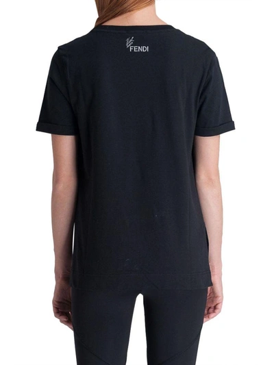Shop Fendi T-shirt  In Black