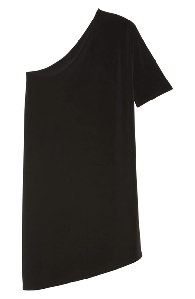 Shop Leota Christina One-shoulder Dress In Black