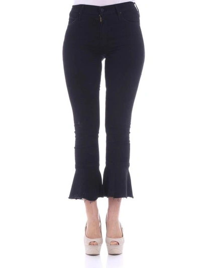 Shop Mother - Cha Cha Fray Jeans In Black