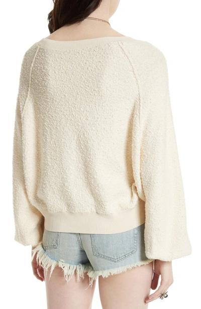 Shop Free People Found My Friend Sweatshirt In Ivory