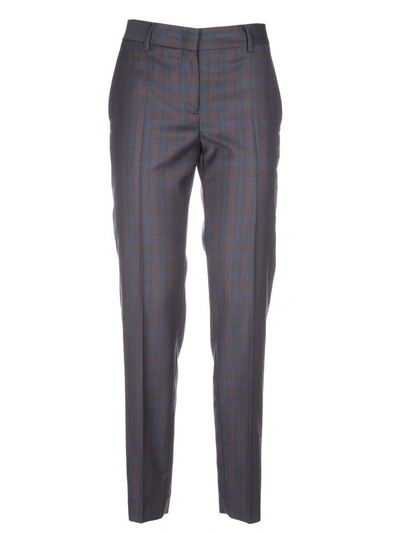 Shop Paul Smith Classic Fit Trousers In Blue