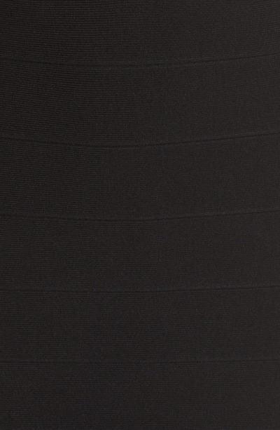 Shop Anne Klein Shawl Collar Knit Sheath Dress In Black/ White
